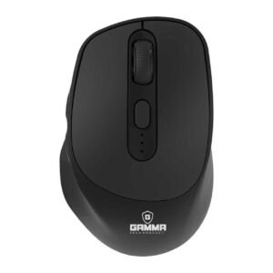 GAMMA M-33 Dual-Mode Wireless Mouse (Bluetooth & 2.4GHz) with Silent Touch Technology and Ergonomic Design (Matte Black)