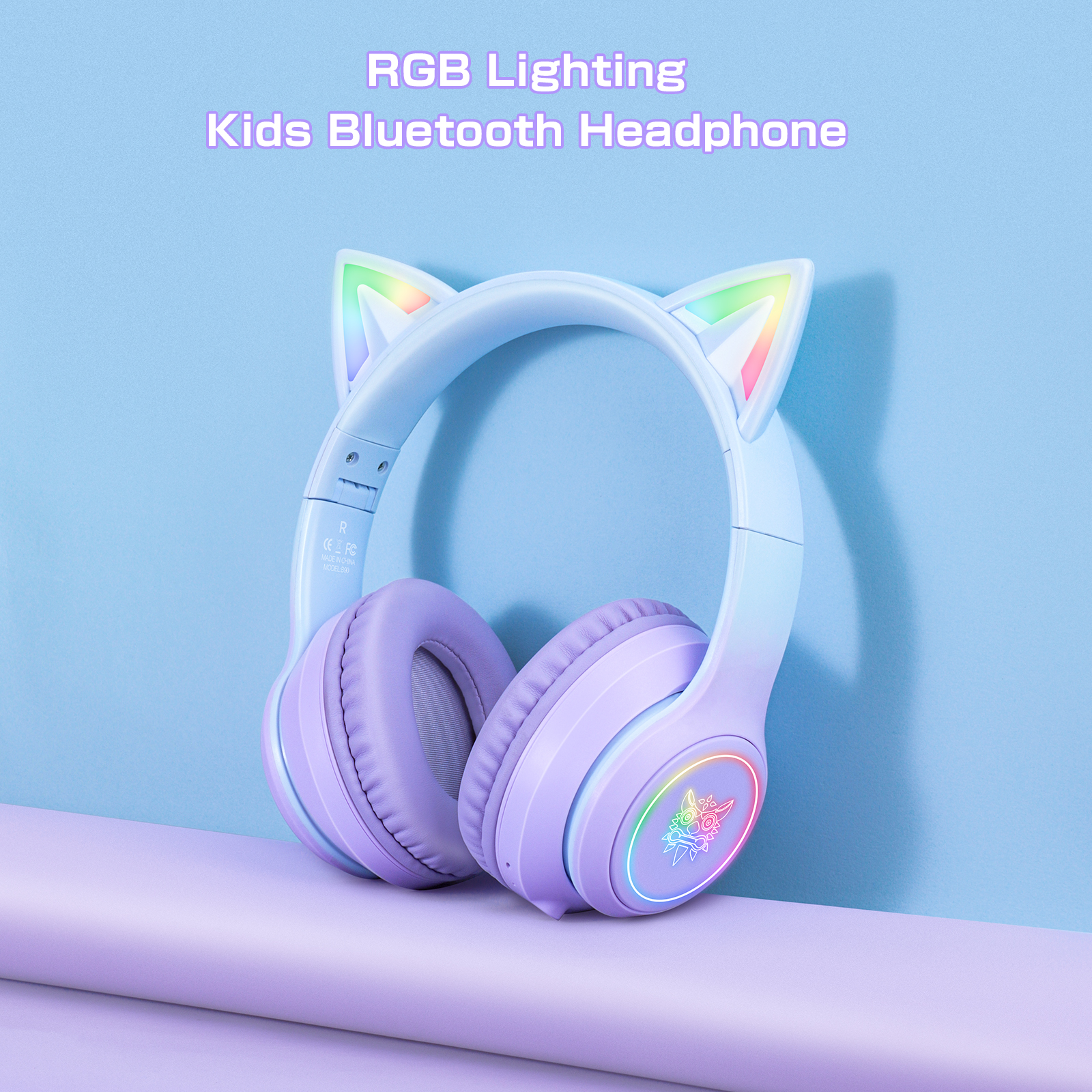 ONIKUMA B90 Wireless Cat Ear Gaming Headset with Dynamic RGB Lighting, Built-in Mic, and Plush Over-Ear Comfort for Mobile, PC & Mac - Image 18