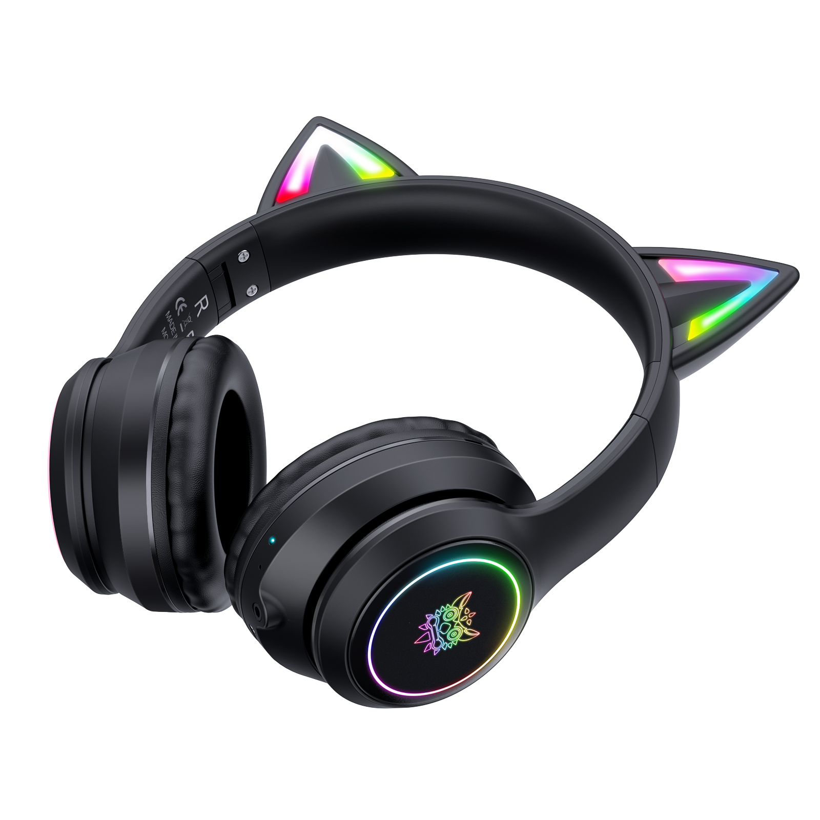 ONIKUMA B90 Wireless Cat Ear Gaming Headset with Dynamic RGB Lighting, Built-in Mic, and Plush Over-Ear Comfort for Mobile, PC & Mac - Image 5