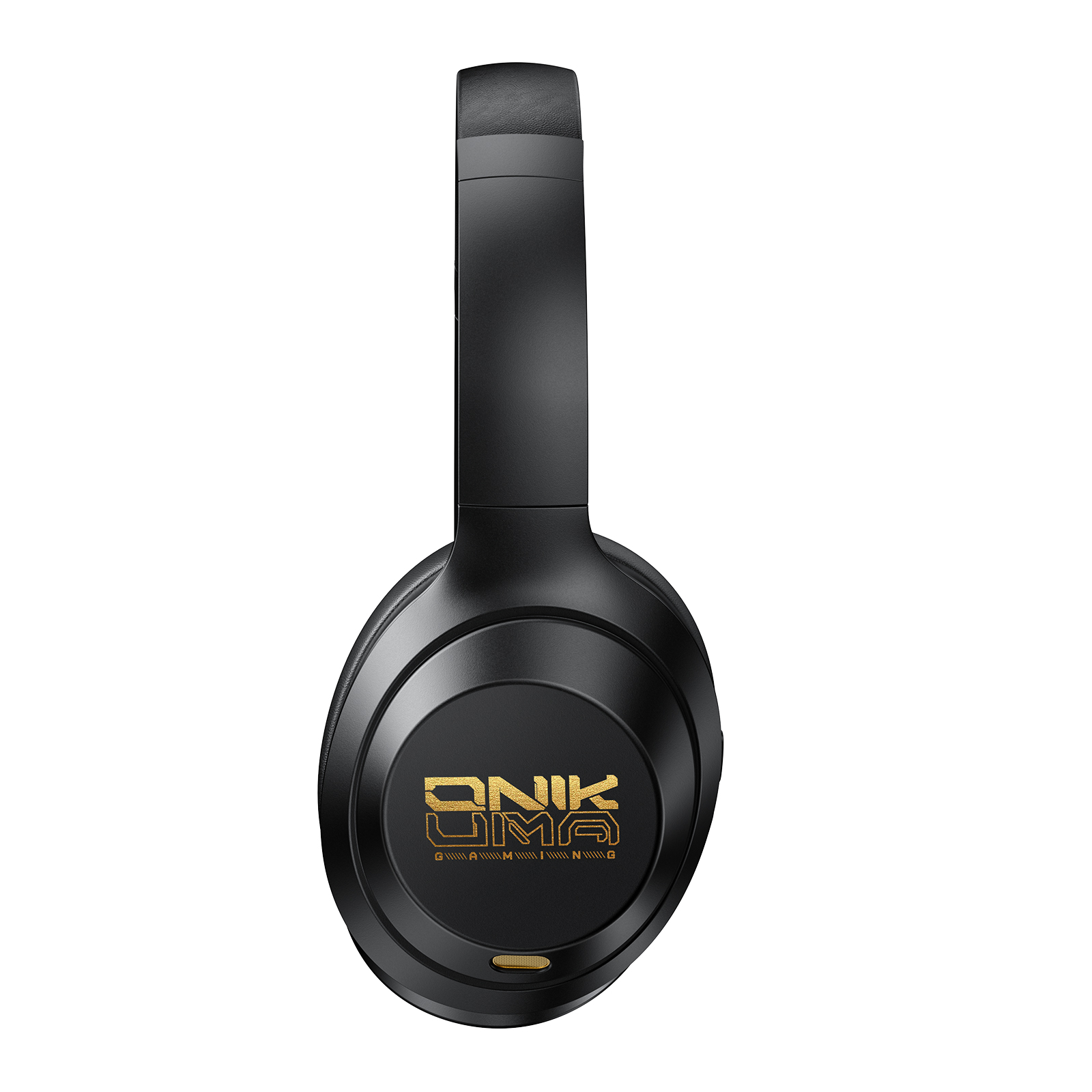 ONIKUMA GT811 Premium Wireless Gaming Headset with Stealth Microphone, Plush Leatherette Ear Cushions, and Gold Accents for PC, Mac & Mobile (Matte Black) - Image 3