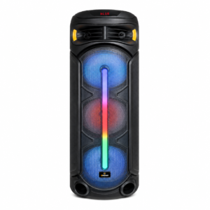 GAMMA GT-8089 8-Inch Portable Rechargeable Bluetooth Party Speaker with Central RGB Light Bar and LED Display
