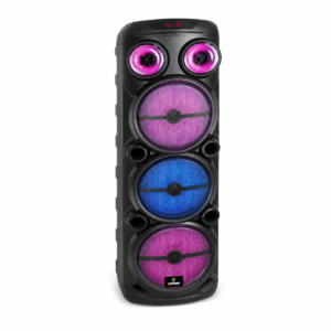 GAMMA GT-8088 8-Inch Portable Rechargeable Bluetooth Party Speaker with Multi-Zone RGB Lighting and LED Display